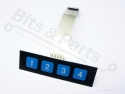 Membrane keypad 1x4 for e.g. Arduino